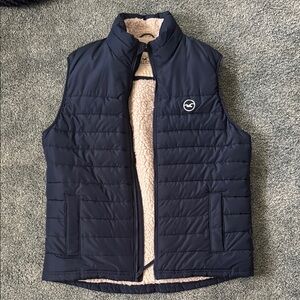 Hollister Navy Sherpa Vest Men’s  - L